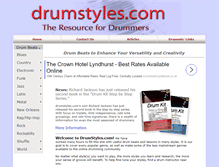 Tablet Screenshot of drumstyles.com